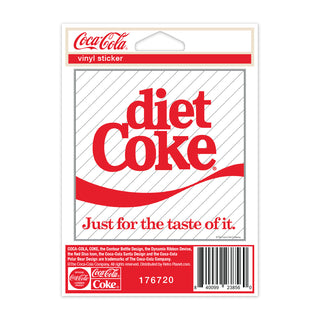 Diet Coke Just For The Taste of It Mini Vinyl Sticker