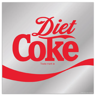 Diet Coke Soda Can Wave Logo Mini Vinyl Sticker