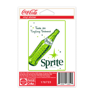 Sprite Tingling Tartness 1960s Bottle Mini Vinyl Sticker