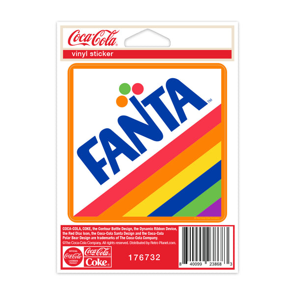 Fanta Rainbow Logo Mini Vinyl Sticker
