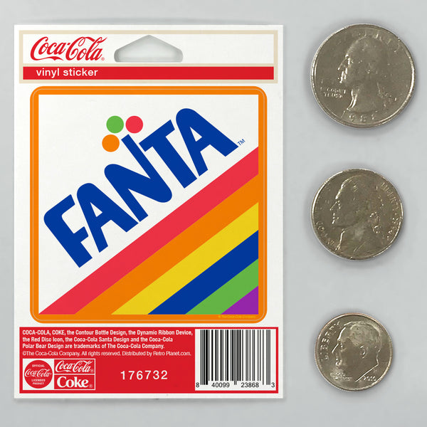 Fanta Rainbow Logo Mini Vinyl Sticker