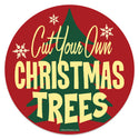 Cut Your Own Christmas Trees Mini Vinyl Sticker