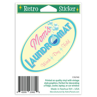 Moms Laundromat Mini Vinyl Sticker