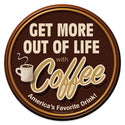 Coffee Get More Out of Life Mini Vinyl Sticker