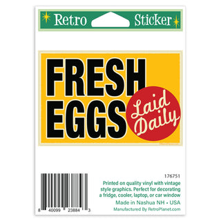 Fresh Eggs Mini Vinyl Sticker