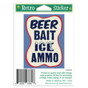 Beer Bait Ice Ammo Mini Vinyl Sticker