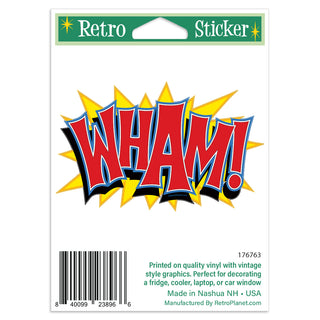 Wham Cut Out Mini Vinyl Sticker