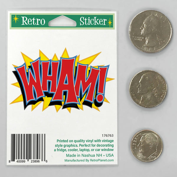 Wham Cut Out Mini Vinyl Sticker