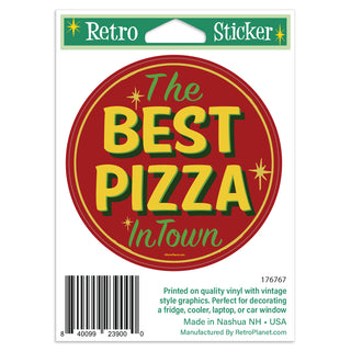 Best Pizza in Town Mini Vinyl Sticker