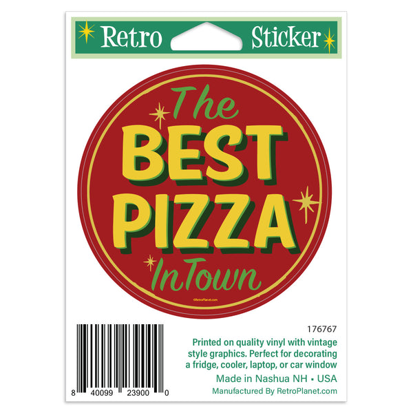 Best Pizza in Town Mini Vinyl Sticker