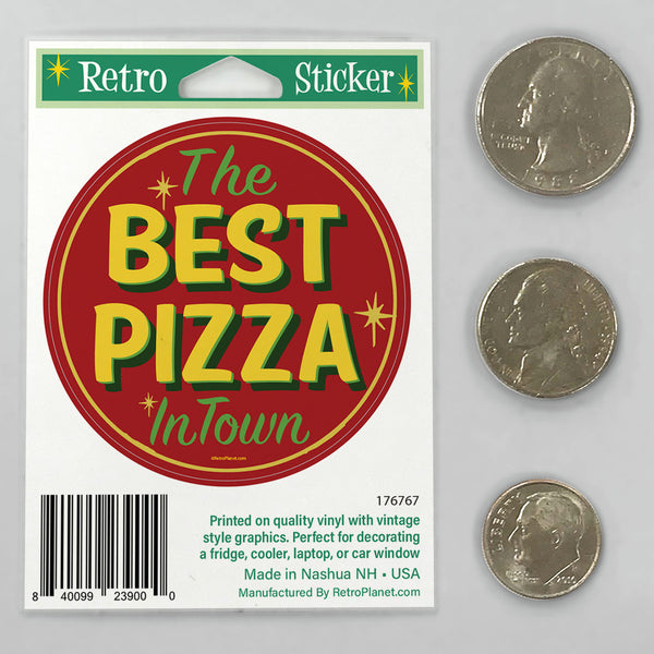 Best Pizza in Town Mini Vinyl Sticker