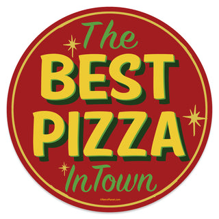 Best Pizza in Town Mini Vinyl Sticker