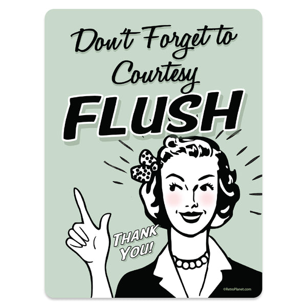 Dont Forget To Flush Mini Vinyl Sticker