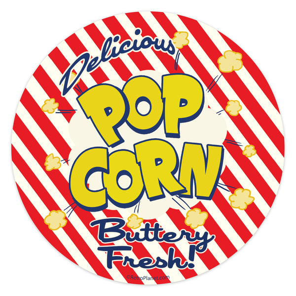Delicious Popcorn Mini Vinyl Sticker
