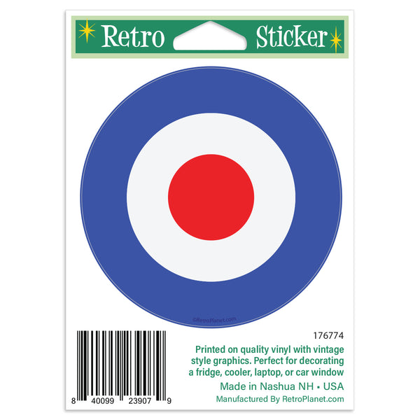Mod Bullseye British Mini Vinyl Sticker