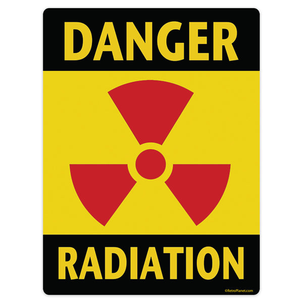 Danger Radiation Mini Vinyl Sticker