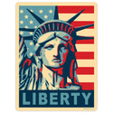 Statue of Liberty Hope Style Mini Vinyl Sticker