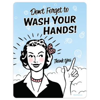 Wash Your Hands Mini Vinyl Sticker