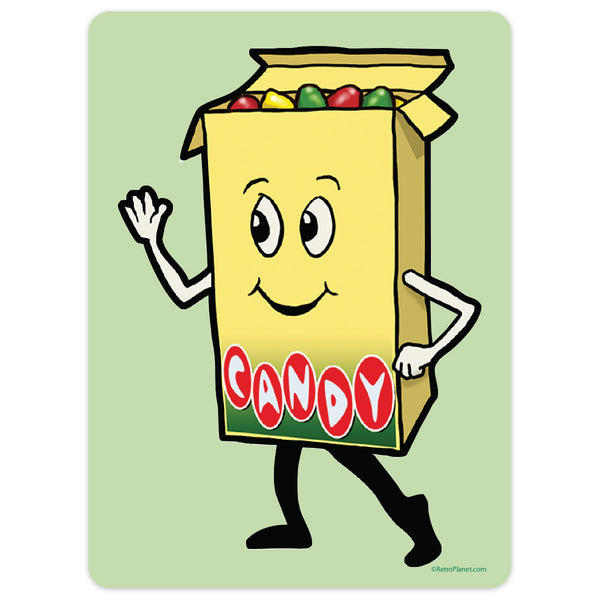 Dancing Candy Box Mini Vinyl Sticker