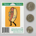 Dancing Hot Dog Mini Vinyl Sticker