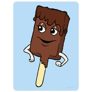 Dancing Ice Cream Bar Mini Vinyl Sticker