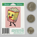 Dancing Popcorn Mini Vinyl Sticker