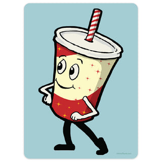 Dancing Soda Pop Mini Vinyl Sticker