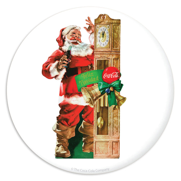 Coca-Cola Santa Grandfather Clock Mini Vinyl Sticker