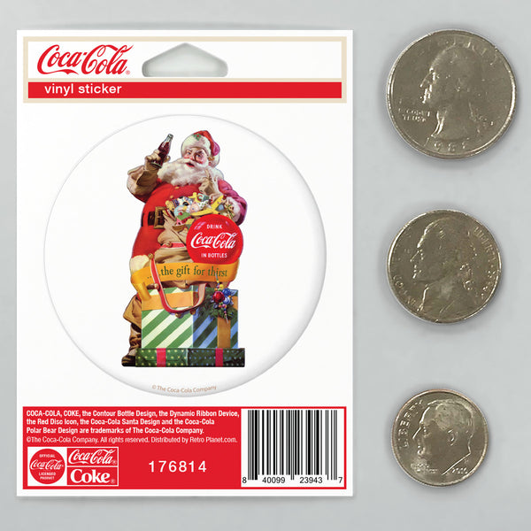 Coca-Cola Santa Gift For Thirst Mini Vinyl Sticker
