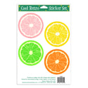 Fruit Slices Vinyl Sticker Set of 4