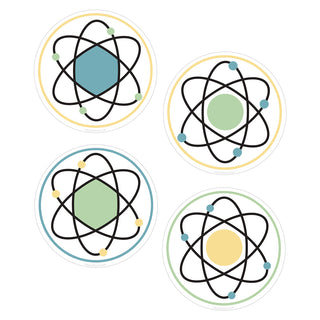 Atomic Symbol Vinyl Sticker Set of 4