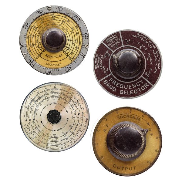 Audio Dials Vinyl Sticker Set of 4