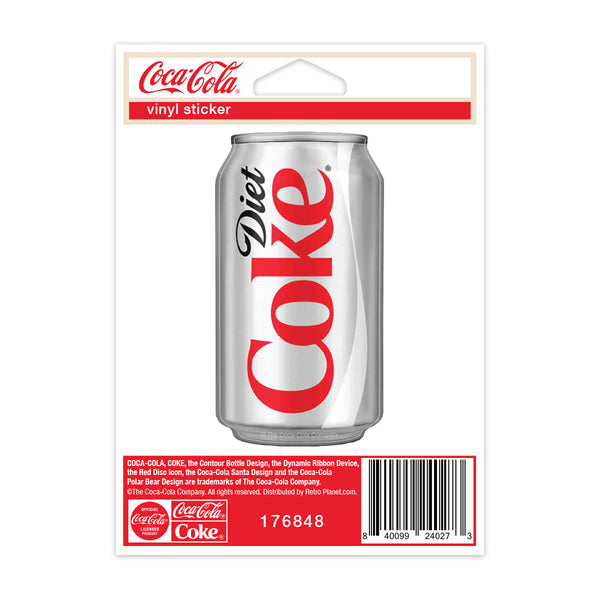 Diet Coke Can Mini Vinyl Sticker