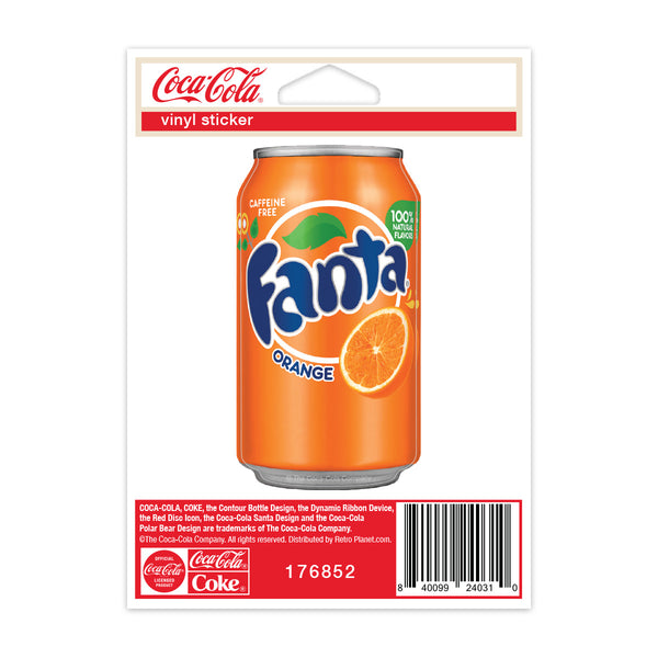 Fanta Orange Can Mini Vinyl Sticker