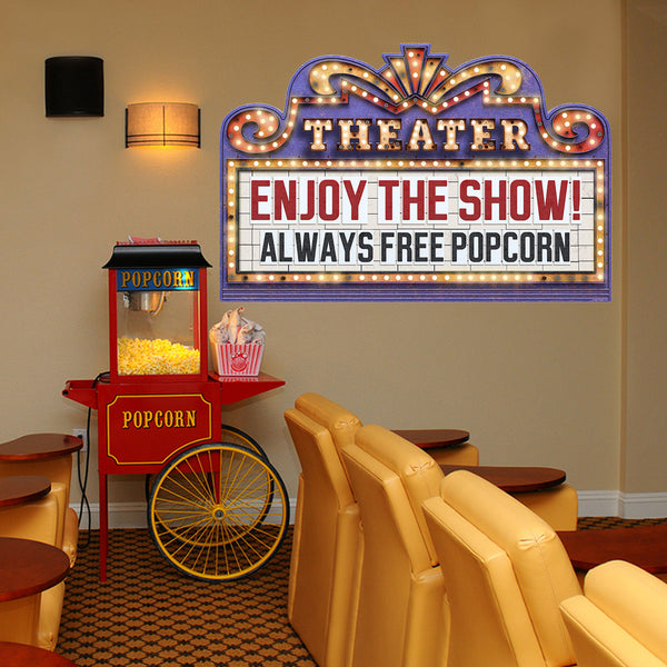 Home Theater Marquee Enjoy The Show Decal