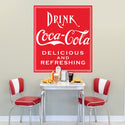 Drink Coca-Cola Vintage Style Wall Decal Sticker