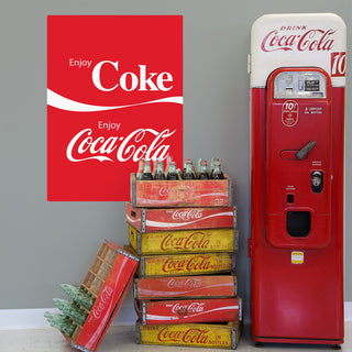 Enjoy Coca-Cola Coke Dual Logo Wall Decal Sticker