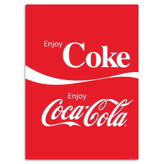 Enjoy Coca-Cola Coke Dual Logo Wall Decal Sticker