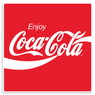 Coca-Cola Enjoy Wave Wall Decal Sticker 80s Style