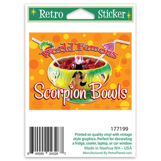 Famous Scorpion Bowls Mini Vinyl Sticker