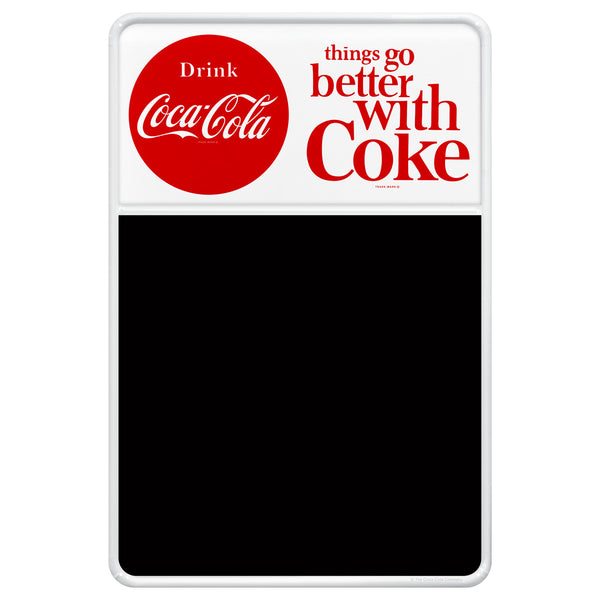 Things Go Better with Coke Metal Chalkboard Sign