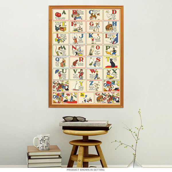 ABCs Vintage Style Poster