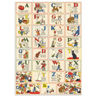 ABCs Vintage Style Poster