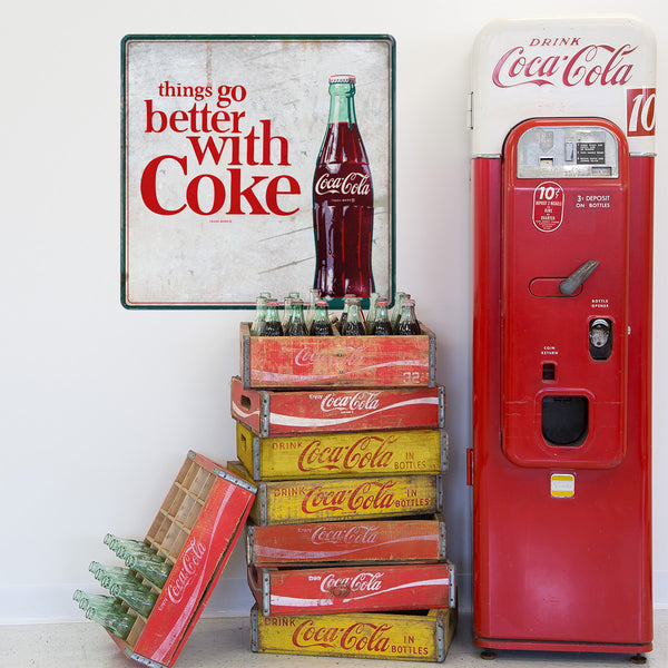 Things Go Better with Coke 1960s Style Metal Sign