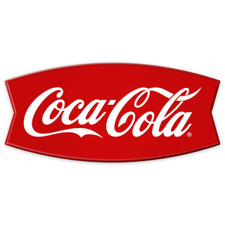 Coca-Cola Fishtail Embossed Look Metal Sign