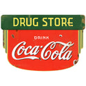 Coca-Cola Drug Store Art Deco 1930s Style Metal Sign