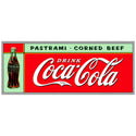 Drink Coca-Cola Pastrami Metal Sign 1930s Style