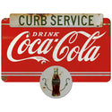 Coca-Cola Curb Service Marquee Metal Sign 1930s Style