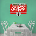 Coca-Cola Barber Shop Marquee Metal Sign 1930s Style