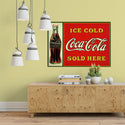 Coca-Cola Ice Cold Sold Here Metal Sign